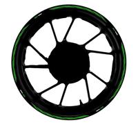 Tank Protector Motorcycle Wheel Sticker Decoration for Suzuki SV650S SV650 S Reflective 17" Rim Decal Stripe Tape Accessories(Green)