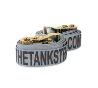 Tank Straps Motorcycle Tie down Straps (2pk) - 4,400lb Max Break Stength 2'' x 10' SUPER Heavy Duty Endless Tie Downs With Ratchet Strap - Aviation Grade - Trailering of Motorcycles,4x4,Jeeps,ATV,UTV