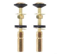 Tank to Bowl Toilet Fixing Bolts and Rubber Gaskets Kit for Toilet Cistern Secure Close Coupling Installation Carbon Steel Material Hardware Set