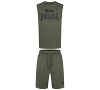 Tank top and shorts set Lonsdale Allanton Vert M