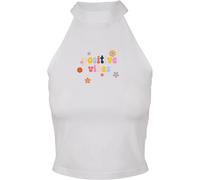 Tank top court femme Days Beyond Positive Vibes Blanc M