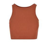 Tank top court ribbed woman Urban Classics Marron 3XL