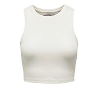 Bestseller A/S Women's Onlvilma S/L Cropped Tank Top JRS Noos, Cloud Dancer, XS