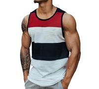 Tank Top Men's Gym Undershirt, Funky Colour Blocking Muscle Shirt Sleeveless Sports Shirt Running Shirt Fitness Underarm Shirts Relaxed Trip Streetwear Urban Training Tops Summer Shirt for Men