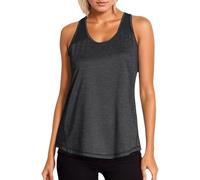 Tank Top Sleeveless Women's Tops Summer Tank Tops Cotton Linen V-Neck Blouse Top Beach Sexy Vest Blouse Plain Elegant Sports Fitness Jogging Large Size Basic Vest, 3-dark grey, L