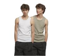 Tank top Urban Classics Ribbed (x2) Vert S