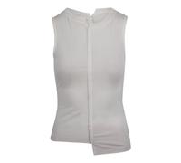 Tank Top with Asymmetric Raw-Edge Details - female - Y-3 - Sleeveless Tops - White - XS - Tops XS