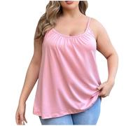 Tank Tops for Women with Built in Bra UK Clearance,Ladies 2 in 1 Padded Wirefree Support Camisole Bras,Gym Running Fitness Yoga Sports Vests,Summer Bottom Underwear Plus Size Pajama Vest S-5XL