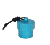 Tank Valve Dust Cap for Underwater Diving, Aluminum Alloy Cover with Lanyard for For Din Thread Regulators, Protects First Stage Valves From Debris (F)