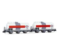 Tank Wagon Rolling Stock 3-Axle Esso Freight Train 1:160 Scale N Gauge 2-Piece