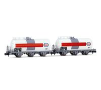 Tank Wagon Rolling Stock 3-Axle Esso Freight Train SNCF 1:160 N Gauge 2-Piece