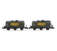 Tank Wagon Rolling Stock Borges Freight Train Model RENFE 1:87 HO Gauge 2-Piece