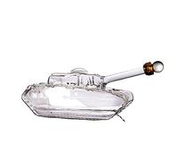 Tank Whiskey Decanter,1000ml Glass Wine Bottle,Liquor Decanter for Scotch Vodka Whiskey Scotch Rum Tequila Liquor Wine Gifts
