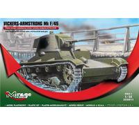 Tank with turret and cannon Vickers-Armstrong Mk F/45