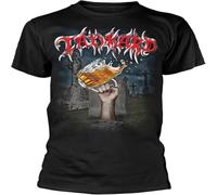 Tankard 'Die with A Beer' T-Shirt Casual Graphic Tops Black L