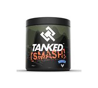 Tanked Smash Pre Workout Powder 250g - Energy Drink with Creatine Monohydrate - Improves Focus & Intensity Levels - 50 Servings (Blue Raspberry)