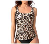 Tankini Tops for Women Swimwear Top Only Tummy Control Bathing Suit Top No Bottom Modest Swim Top No Bottom