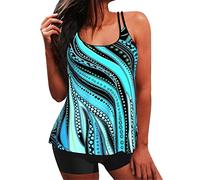 Tankini with Shorts for Women UK, Floral Print Tankini Tops with Boyshorts Women’s Swimwear Gradient Color Tankini Set Top with Shorts St Patrick's Day Hats Sale