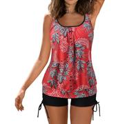 Tankini Women's Swimwear Set Leisure Swimsuit Two Piece Tankini Set Elegant Swimsuits Tankini Top Swimming Shorts Tankini Tummy Control Swimwear Set Leisure Tankini Swimsuit Two Piece Tankini Set, 2