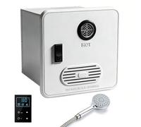 Tankless Water Heater for RV, 55,000 BTU, Quick Heat Up, Remote Temperature Control, Safety Shut-Off, Ideal for Off-Grid Camping and Adventures