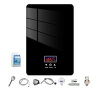 Tankless Water Heater, Whole House Instant Hot Water On Demand with Digital Touch Screen, Adjustable Temperature & Bathroom, Kitchen & Under Sink Use,Black