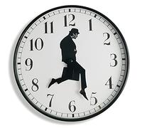 TANKRIN Ministry of Silly Walks Clock, Silly Walk Wall Clock, A Interesting Wall Clock for Bedroom Kitchen Living Room, Novelty Home Decor Gifts (Black)