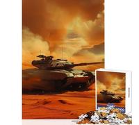 Tanks Engaged in Combat Jigsaw for Teenagers 1000 Pieces Improve Mental Performance Effectively Gentle Relaxing Leisure Game (50X75cm)