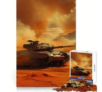 Tanks Engaged in Combat Jigsaw Puzzles 1000 Pieces for Adults Reason Skill Toy Calm Relax Exact Cut Heartfelt Gift (38x26cm)