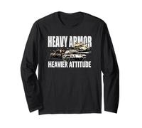 Tanks Heavy Armor Heavier Attitude Military Vehicle Long Sleeve T-Shirt
