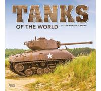 Tanks of the World | 2025 12 x 24 Inch Monthly Square Wall Calendar | Plastic-Free | BrownTrout | Military Vehicle Equipment
