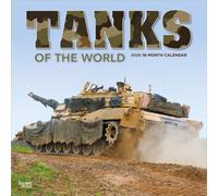 Tanks of the World | 2026 12 x 24 Inch (Hanging) Monthly Square Wall Calendar | Plastic-Free | BrownTrout | Military Vehicle Equipment
