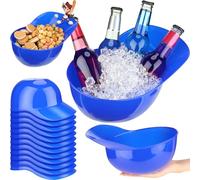 Tanlade 12 Pack 72 oz Large Baseball Helmet Ice Cream Bowls Baseball Helmet Cups Baseball Snack Dessert Helmet Bowls for Birthday Serving Popcorn Chip Sundae Party Favor(Blue), DIA-TANLADE-153
