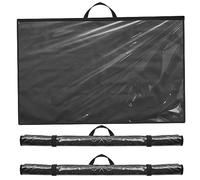 Tanlade 3 Pcs Blueprint Holder Foldable Waterproof Plans Shield Waterproof Map Case Construction Plan Holder Art Portfolio Bag for Document Blueprint Map Poster Painting (18 x 24 Inch)