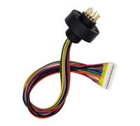 Tanlenki Male 12 pin part for Fanatec wheels, 200 mm (7.9 in) wires terminated to a 12 Pin HY plug, Replacement Parts Accessories