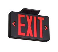 TANLUX Black Output Sign, LED Emergency Exit Light with Battery Replacement, UL Listed, AC 120/277V, Emergency Light Exit Signs Commercial Emergency Lights for Work 1 Pack