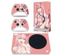 TANMii Protective Vinyl Skin Decal Cover For Xbox Series S Console Skins Wrap Sticker With Two Free Wireless Controller Decals(76619) Faceplates Protectors Skins