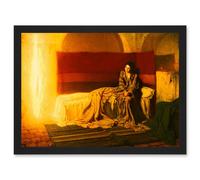 Tanner The Annunciation A4 Artwork Framed Wall Art Print Artery8 Black One Size