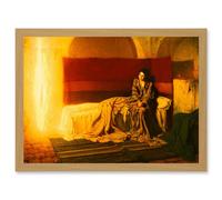 Tanner The Annunciation A4 Artwork Framed Wall Art Print Artery8 Light Oak One Size