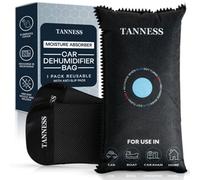 Tanness 1 Pack Reusable Silica Gel Dehumidifier Bags 1Kg - Moisture Absorbers With Anti-Slip Pads For Cars & Home