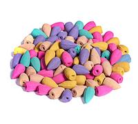 TANNESS 100 PCS Backflow Incense Cones for Waterfall Burner - 10 Mixed Natural Scents Includes Rose, Jasmine, Lily, Mint, Lavender and More for Relaxation Air Purification Meditation Yoga Gift