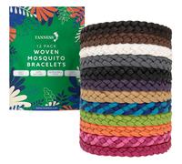 Tanness 12 Pack Mosquito Repellent Bracelet - Long-Lasting Insect & Mosquito Bands, DEET-Free Insect Repellent Bracelet for Kids & Adults,