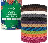 Tanness 12 Pack Mosquito Repellent Bracelet - Non-Toxic Insect Repellent Bands, Deet-Free Bug & Flea Repellent for Kids & Adults - Waterproof Travel Essentials, 250 Hours Protection