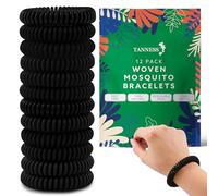 Tanness 12 Pack Mosquito Repellent Bracelet - Non-Toxic DEET-Free Bug & Insect Repellent Bands, Waterproof Mosquito Bands, Bracelets, Travel & Holiday Essentials for Kids & Adults