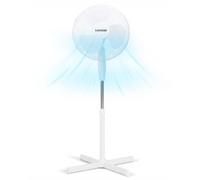 Tanness 16" Oscillating Pedestal Fan with 3 Speeds - Adjustable Fan - White Tanness White