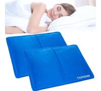 Tanness 2-Pack Cooling Pillow - Cushion for Night Sweats & Heat Reduction in Blue Tanness Blue