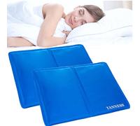 TANNESS 2-Pack Cooling Pillow - Gel Cooling Mat and Cool Pillow Cushion for Night Sweats, Heat Reduction & Comfortable Sleep - Easy-to-Use, Reusable, and Portable Cool Mat
