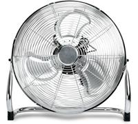 Tanness 20-Inch Metal Floor Fan with Adjustable Head for Home Cooling in Silver Tanness Silver