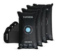 Tanness 4 Pack x 1kg Car Dehumidifier Bags with Anti-Slip Pads - Essential Accessories, Moisture Absorber, Reusable, Recharges in Microwave - Multipurpose for Home, All Spaces & Vehicles