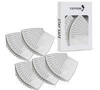 Tanness 50pc Activated Carbon Filter, Protective Mouth Filter of 5 Layers, Replaceable Anti Haze Filter Paper Protective Mouth Filter for Outdoors