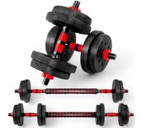 Tanness Adjustable Dumbbells Set -10 Kg, 2 In 1 Weight Lifting Training Weights - Set Of 2 For Home Gym Fitness Exercise